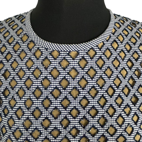 * Michael Kors Italy Dress Size 6 Fit and Flare Mini Dress Blue Runway Couture - Picture 7 of 15